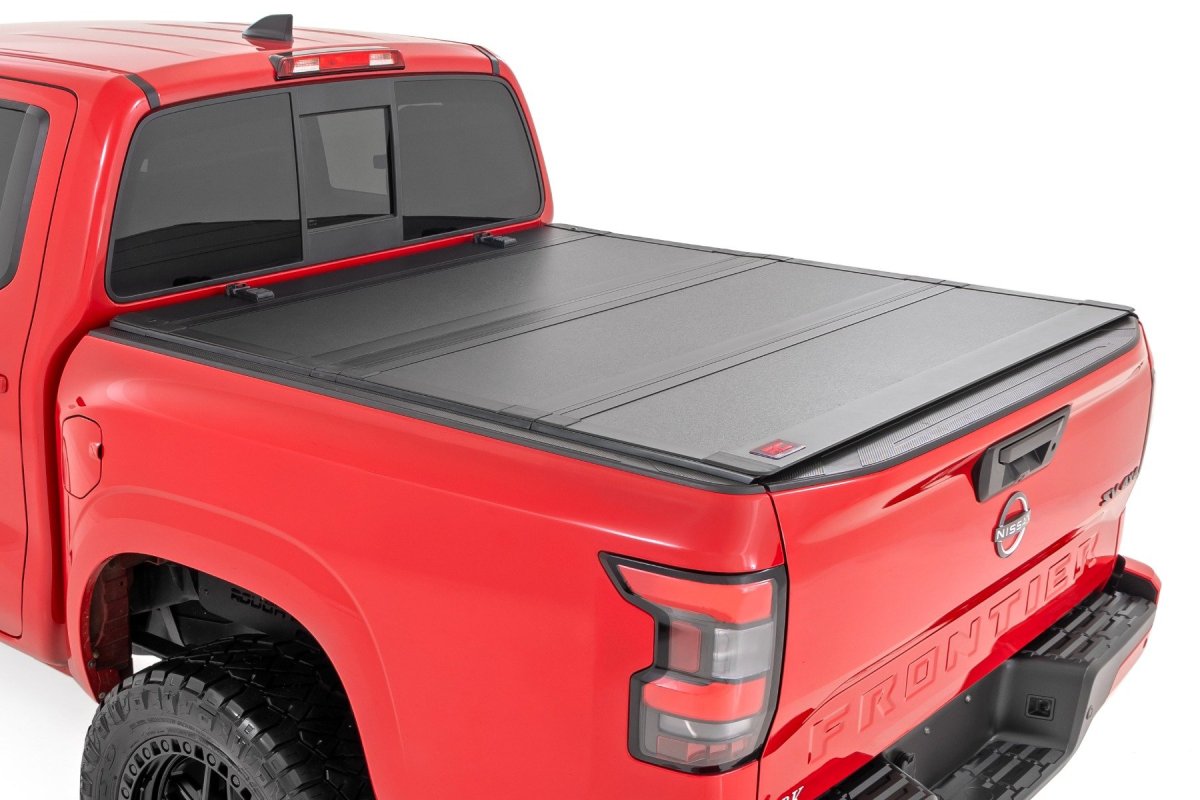 Nissan Frontier Hard Tri-Fold Flip-Up Bed Cover - Rough Country - '22-'24